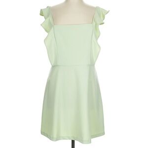 Mint Ruffle Sleeve Mini Dress
